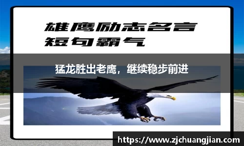猛龙胜出老鹰，继续稳步前进